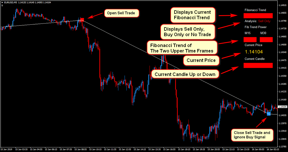 1 Minute Scalping-Anzeige