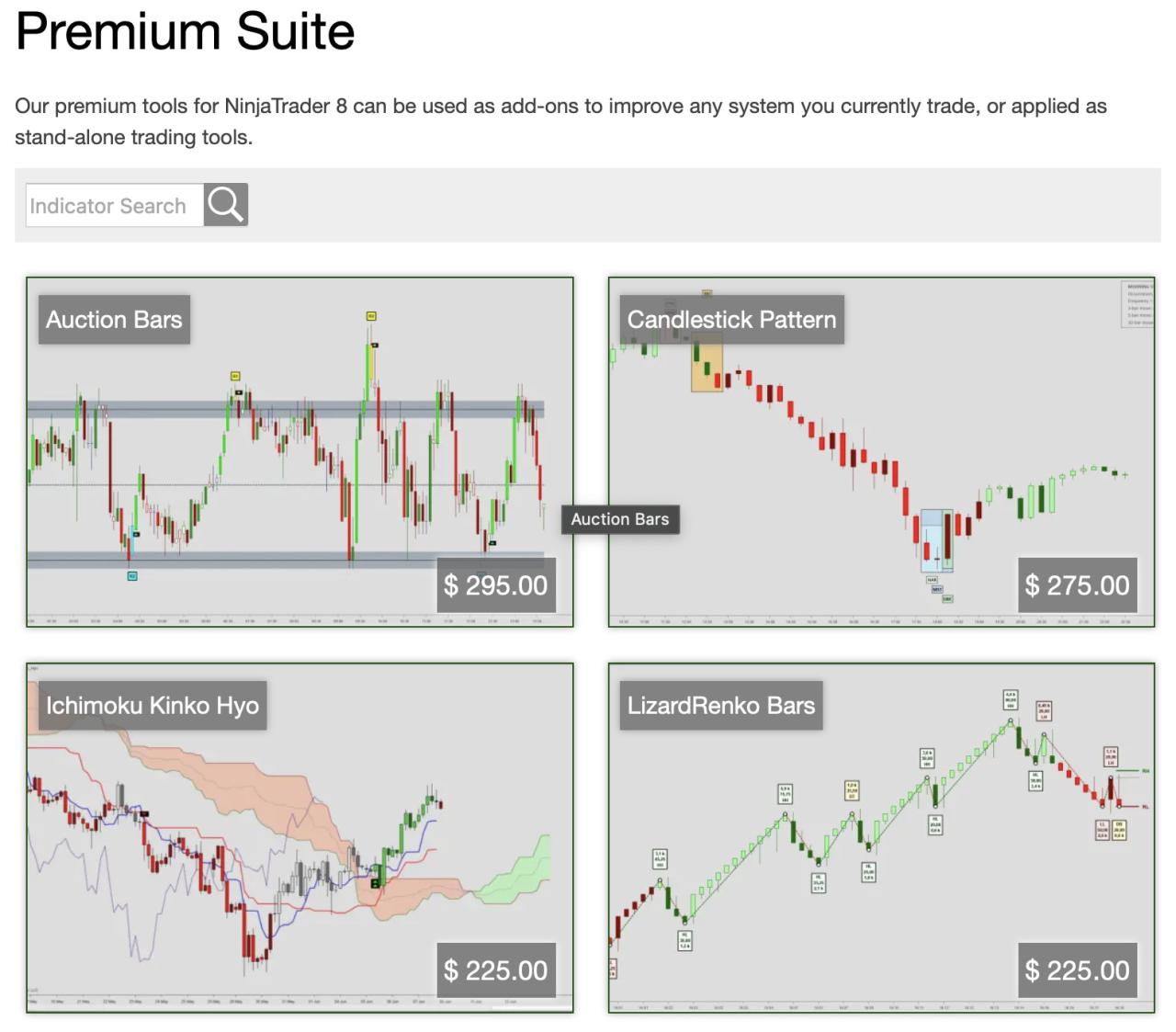 Premium Lizard Indicators NT8