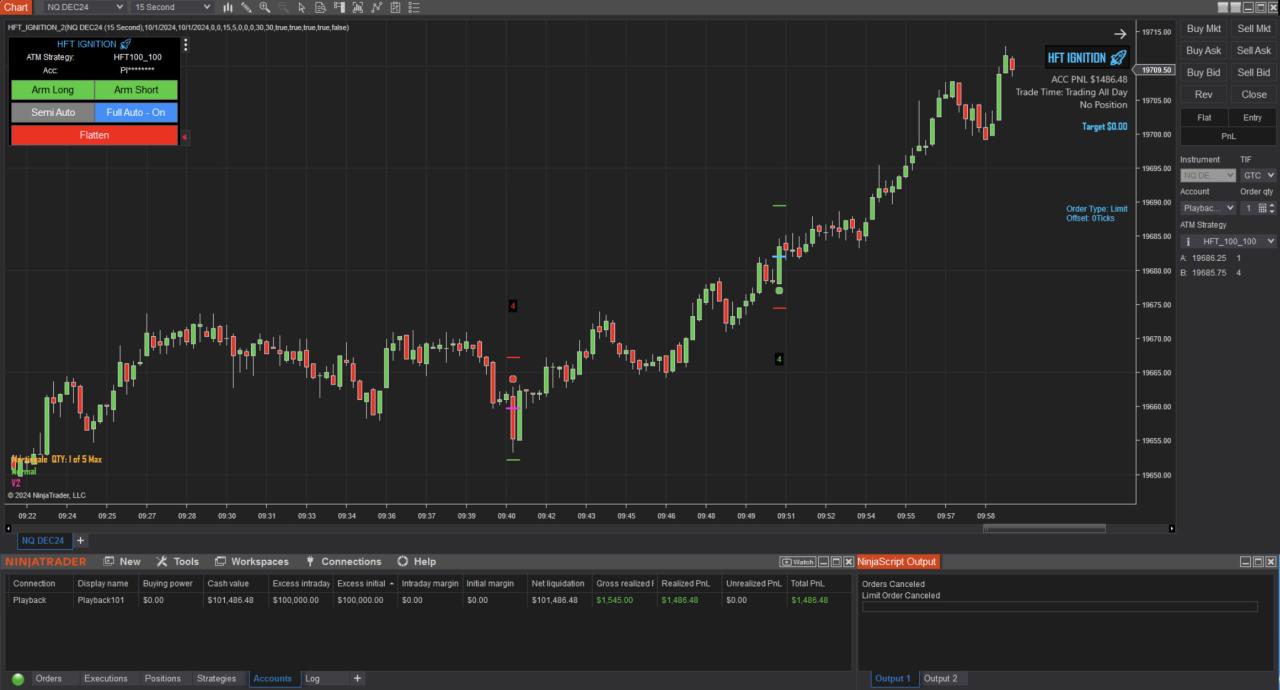 HFT Algo - Ignition Algo NT8