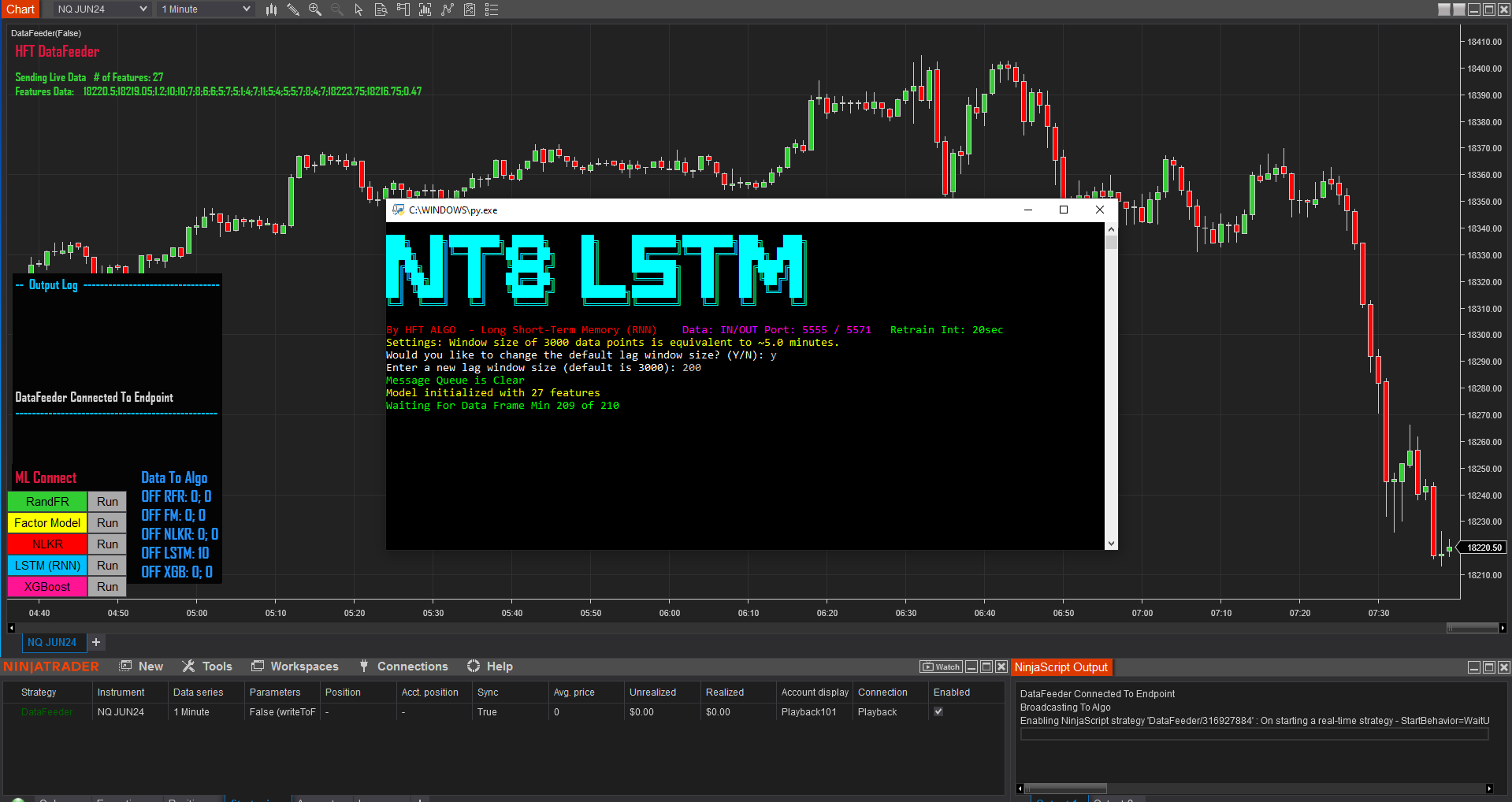 HFT Algo – Machine Learning AddOn​ NT8